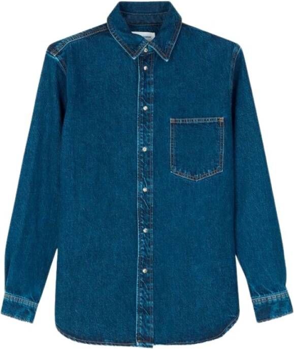 Samsøe Casual overhemd Damon Shirt 14607 Blauw Heren