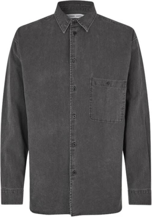 Samsøe Casual Overhemden Black Heren