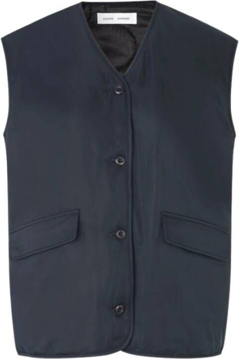 Samsøe Coats Blauw Dames