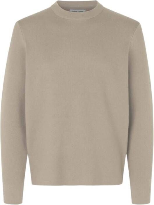 Samsøe Comfortabele Crew Neck Sweatshirt Bruin Heren
