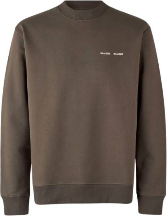 Samsøe Comfortabele Crewneck Norsbro 11720 Bruin Heren