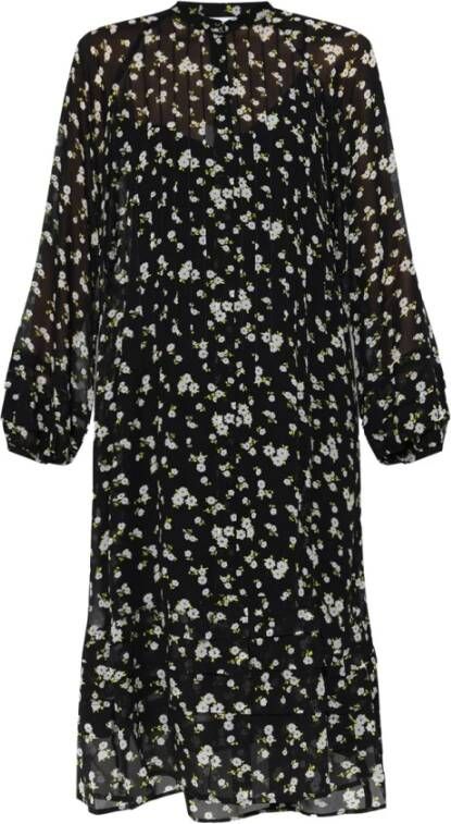 Samsøe Dag Midi -jurk Black Dames