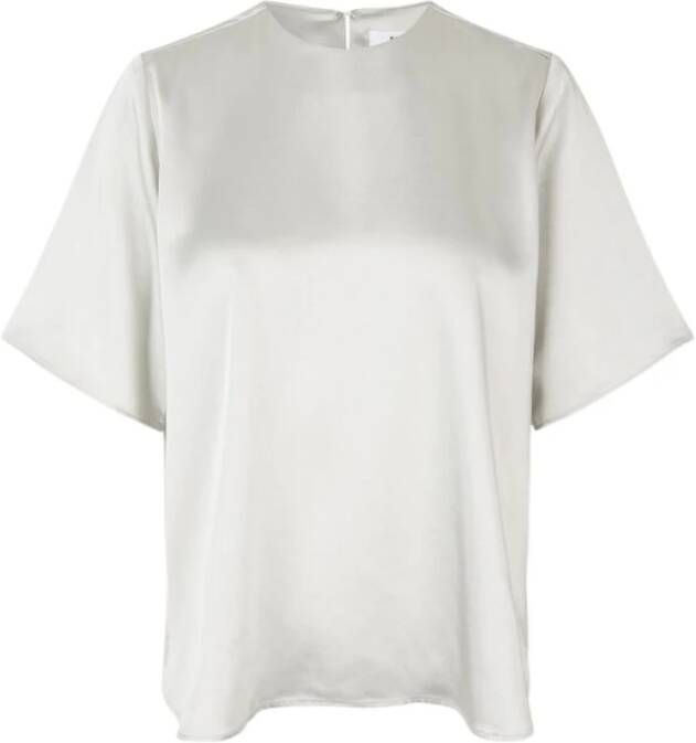 Samsøe Denise Top White Onyx XS Grijs Dames
