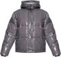 Samsøe Glanzende Oversized Puffer Jacket Gray Dames - Thumbnail 1