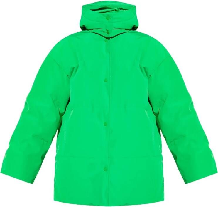 Samsøe Groene Polyester Pufferjas Green Dames