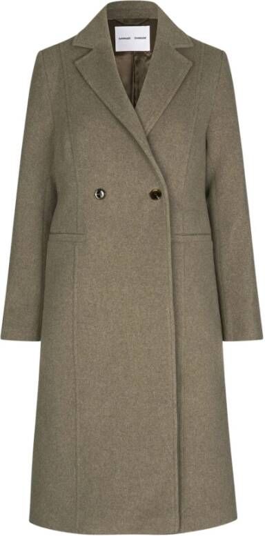 Samsøe Double-Breasted Coats Grijs Dames