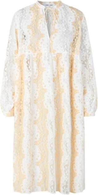 Samsøe Midijurk Myntha White Corn Multicolor Dames