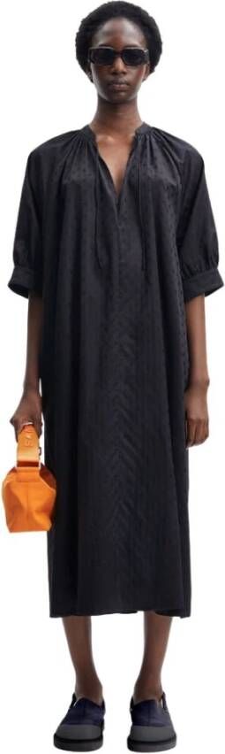 Samsøe Maxi jurk Leia Zwart Black Dames