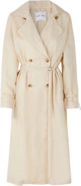 Samsøe Elegante Comfort Trenchcoat Beige Dames