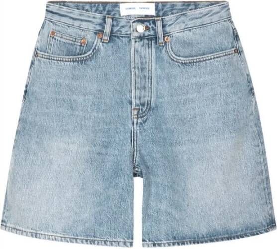 Samsøe Elegante Denim Bermuda Shorts Blauw Dames