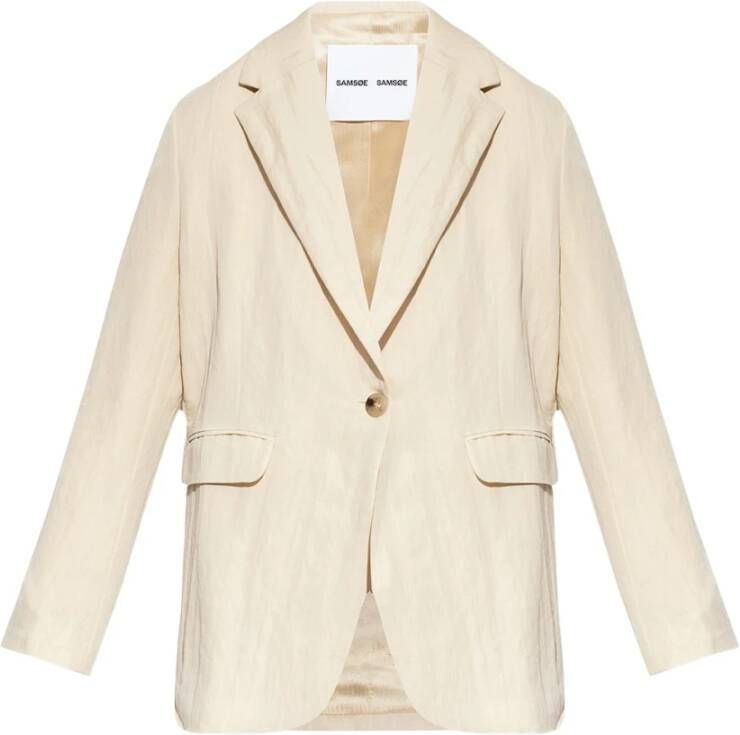 Samsøe Haven enkellange blazer Beige Dames