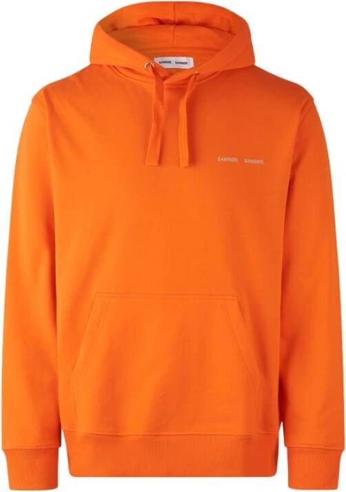 Samsøe Hoodies Oranje Heren