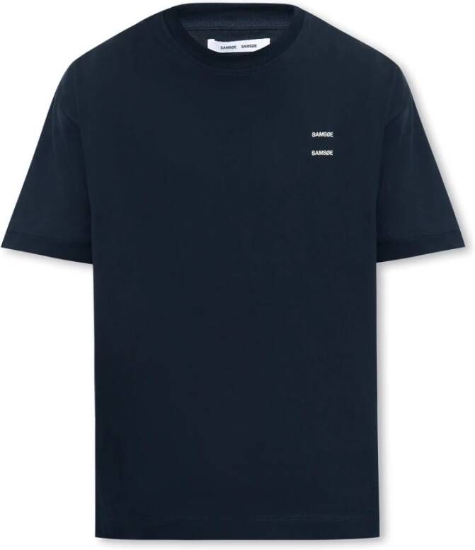 Samsøe Joel T-shirt Blauw Heren