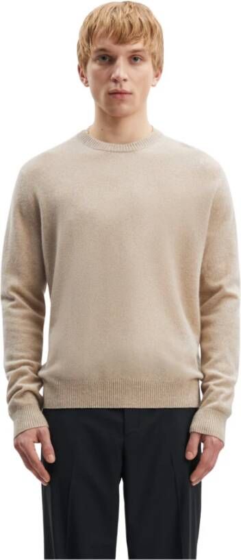 Samsøe Kasjmier Crew Neck Sweatshirt Beige Heren