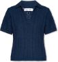 Samsøe Regular Fit Polo Shirt Pageant Blue Blauw Dames - Thumbnail 1