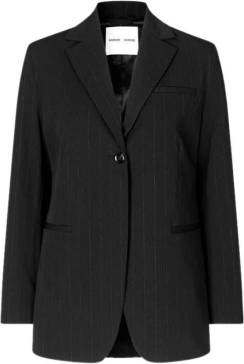 Samsøe Klassieke single-breasted Mara Blazer Zwart Dames