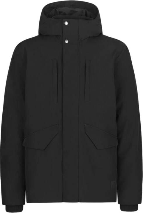 Samsøe Korte Technische Jas Zwart Black Heren