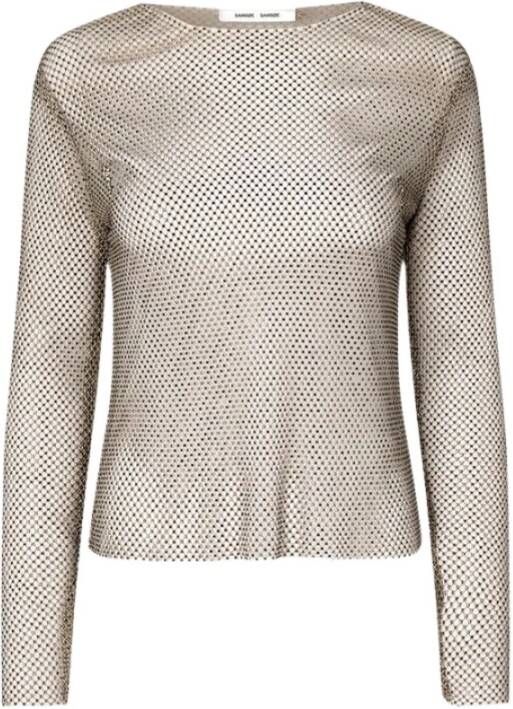 Samsøe Magda 15062 Blouse Stijlvol en Comfortabel Grijs Dames