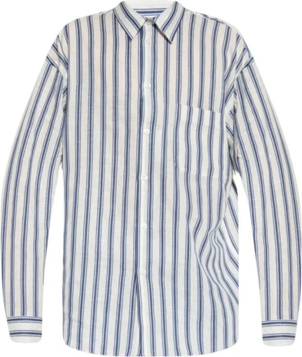 Samsøe Normaal shirt Blauw Heren