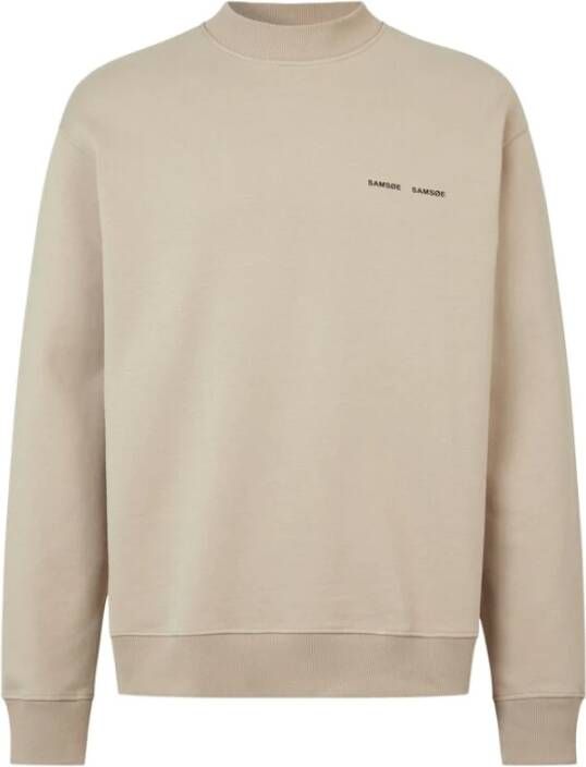 Samsøe Norsbro Crew Sweatshirt Beige Heren