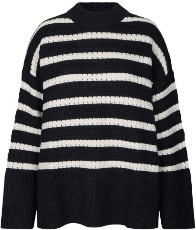 Samsøe Gebreide kleding met ronde hals Black Dames