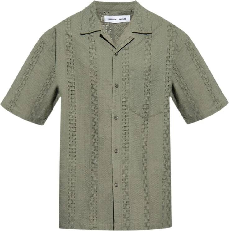 Samsøe Samsøe Alledaagse t-shirts Groen Heren