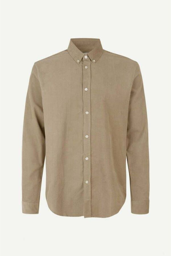 Samsøe Samsøe Casual Shirts Beige Heren