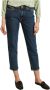 Samsøe Casual Mom Cut Cropped Jeans Blue Dames - Thumbnail 1
