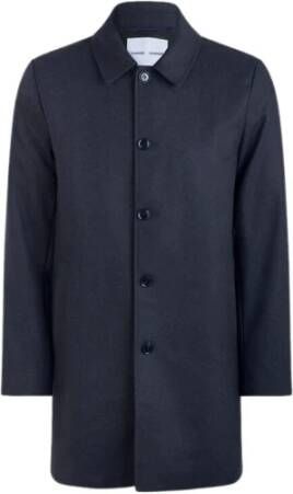 Samsøe Jas met enkele rij knopen Blauw Heren