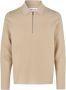 Samsøe Stijlvolle Guna Half ZIP Polo Shirt Beige Heren - Thumbnail 1