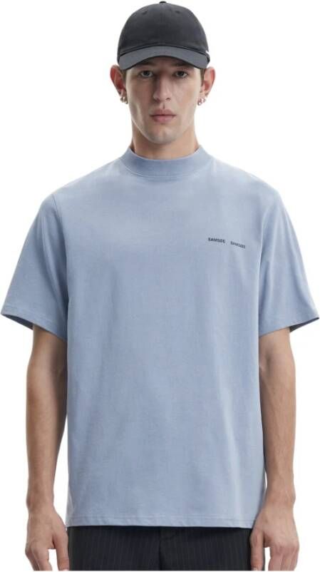 Samsøe T-shirt Blauw Heren