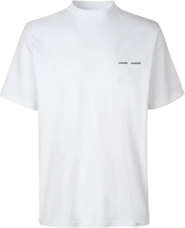 Samsøe T-shirt Norsbro 6024 Wit Heren