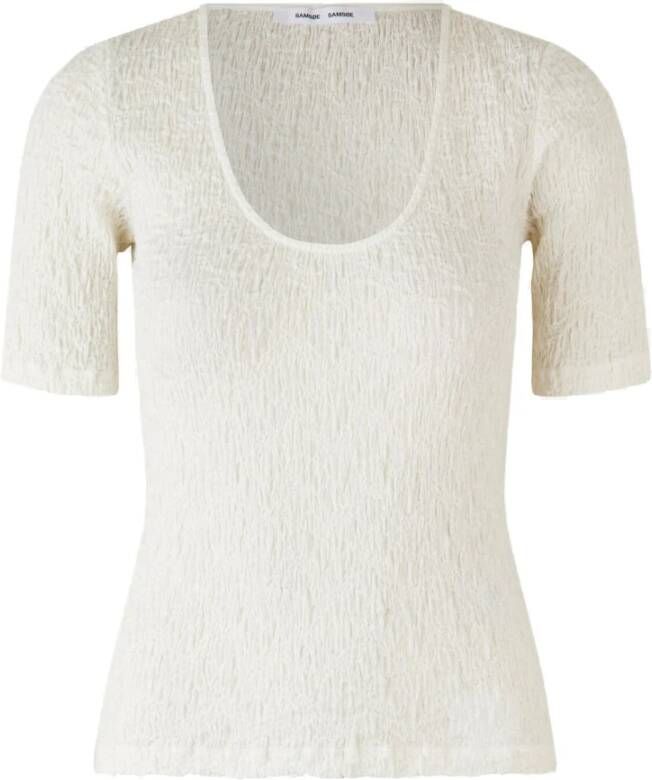 Samsøe Clear Cream T-Shirt Beige Dames