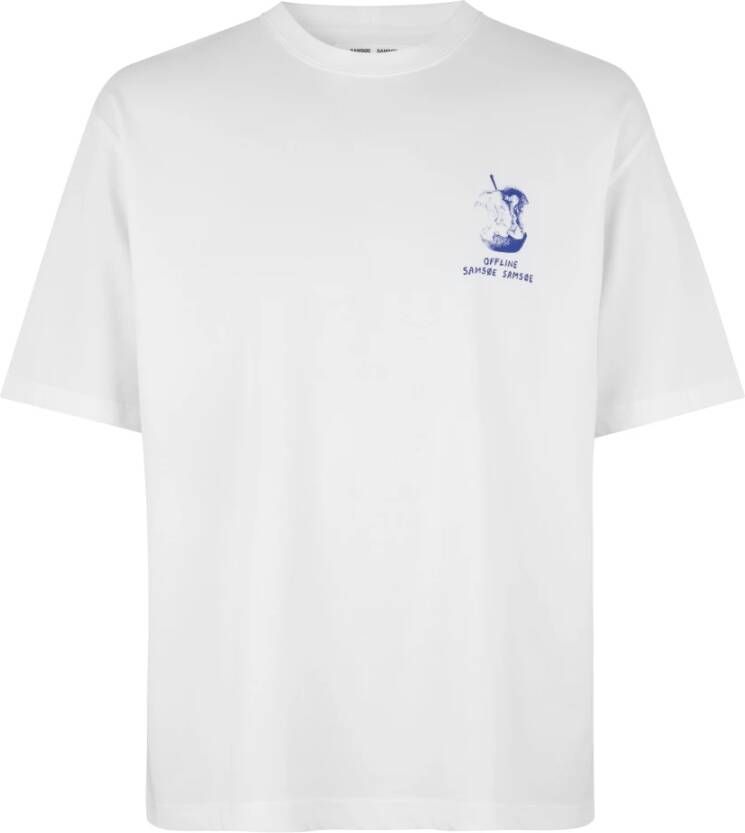 Samsøe Samsøe T-shirts Wit Unisex