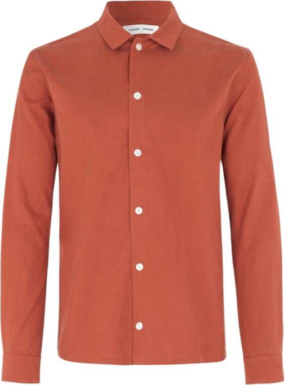 Samsøe Samsøe Taka JX-shirt M20300075-10027 Oranje Heren
