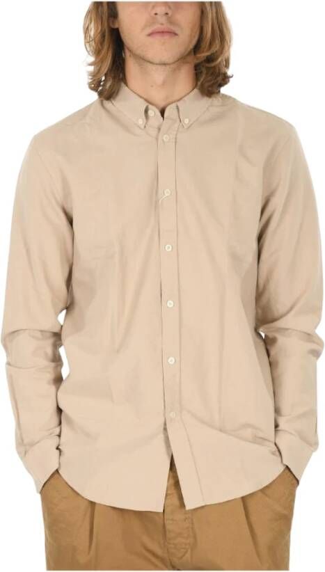Samsøe Samsoe Men's Formal Overhemd Beige Heren