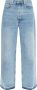 Samsøe Wijde Jeans met Lage Taille en Wijde Pijpen Blauw Dames - Thumbnail 1