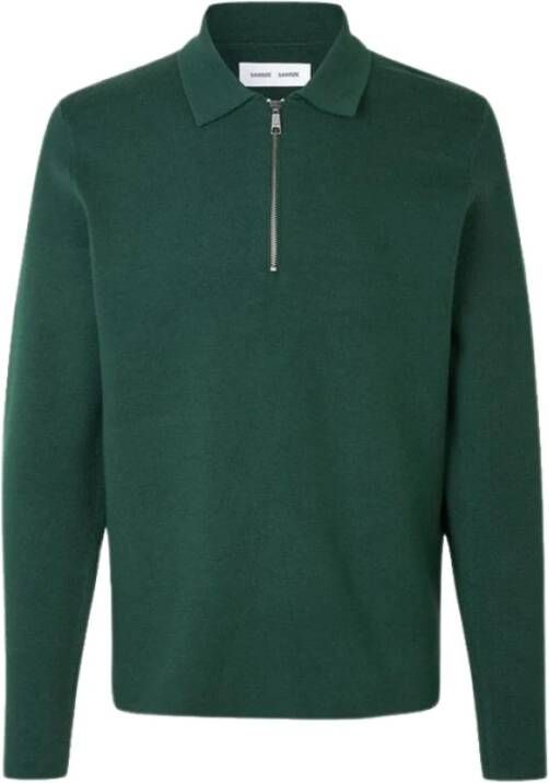 Samsøe Stijlvolle Guna Rits Sweater 10490 Groen Heren