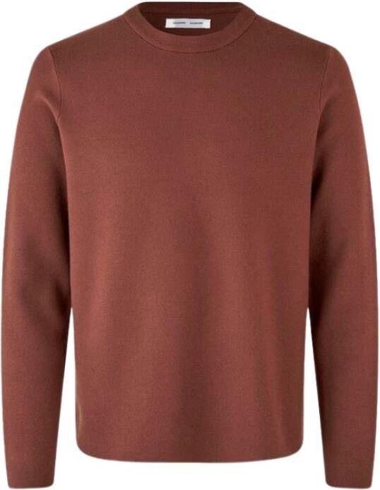 Samsøe Stijlvolle Gunan Crewneck Sweatshirt Bruin Heren