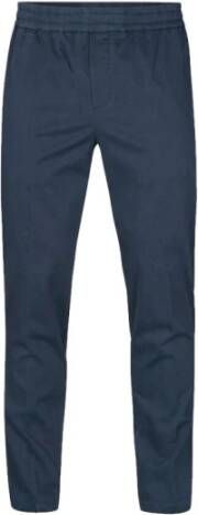 Samsøe Slim Fit Broek met Tapered Pijp Blue Heren