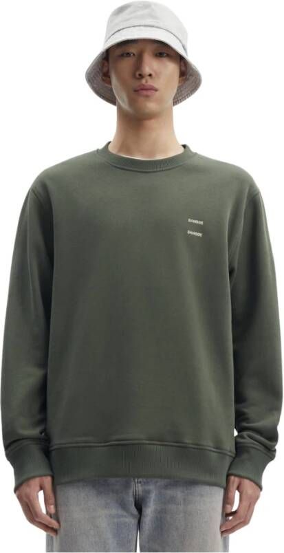 Samsøe Comfortabele Heren Sweatshirt Green Heren