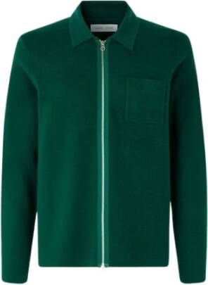 Samsøe Sweatshirt met rits Guna X Zip Vest Groen Heren