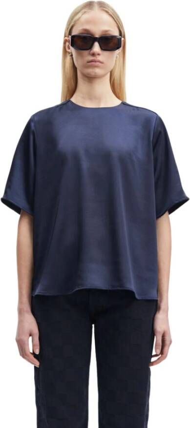 Samsøe T-Shirts Blauw Dames