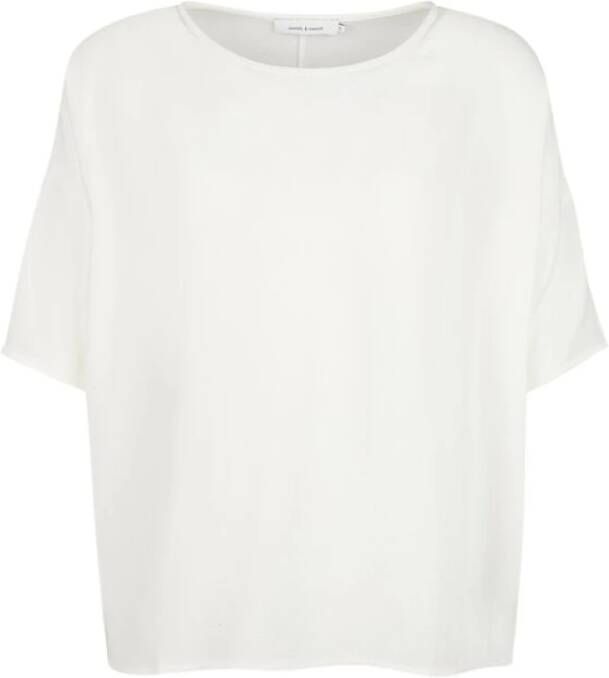Samsøe Relaxed Fit Korte Mouw T-Shirt White Dames