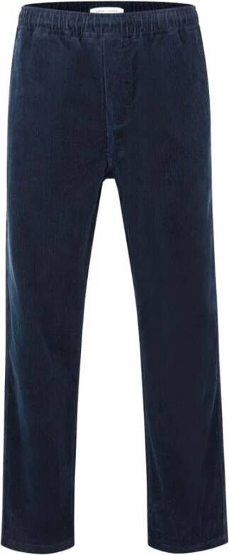 Samsøe Jabari X Corduroy Broek Blauw Heren