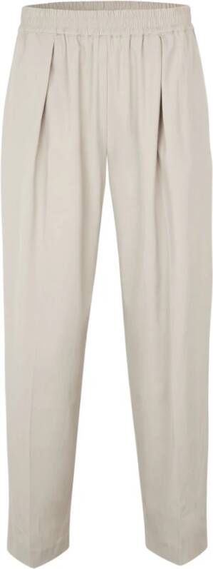Samsøe Wijde Beige Broek met Voorzakken Beige Dames
