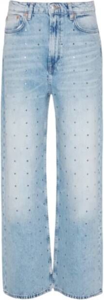 Samsøe Wijde Denim Jeans Blauw Dames
