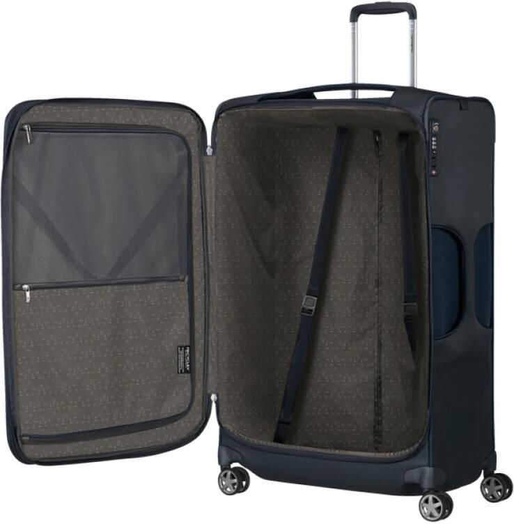 Samsonite Zachte bagage trolley D'LITE Harde koffer reiskoffer TSA-cijferslot in klassiek ontwerp
