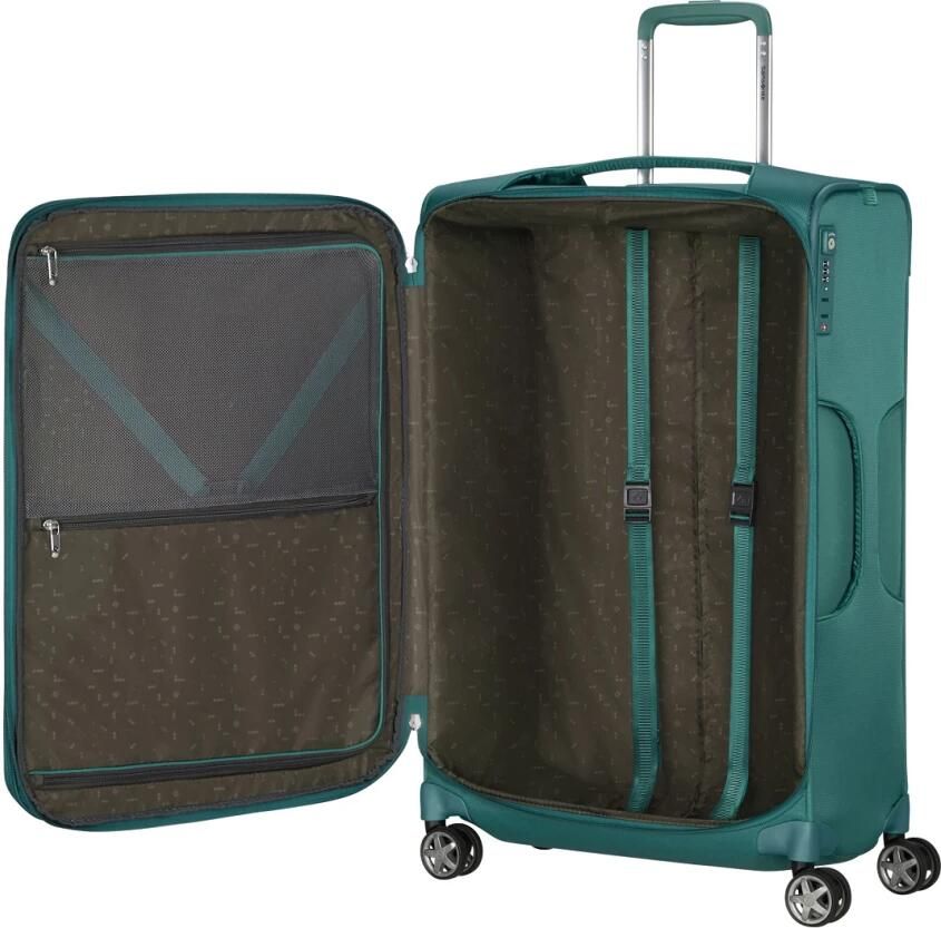 Samsonite Zachte bagage trolley D'LITE Harde koffer reiskoffer TSA-cijferslot in klassiek ontwerp