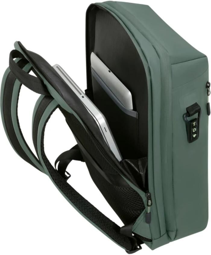 Samsonite 15.6 inch laptop rugzak Coatify Biz olijfgroen - Foto 3